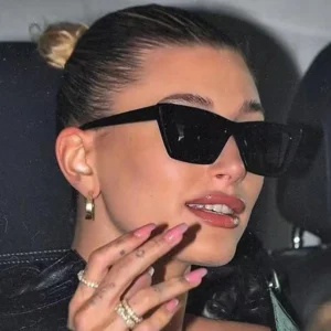 Moda olho de gato retro óculos de sol feminino